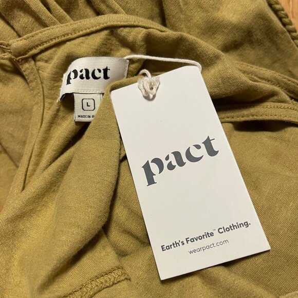 Pact The Portside Jumpsuit in Fennel NWT - Picture 4 of 4